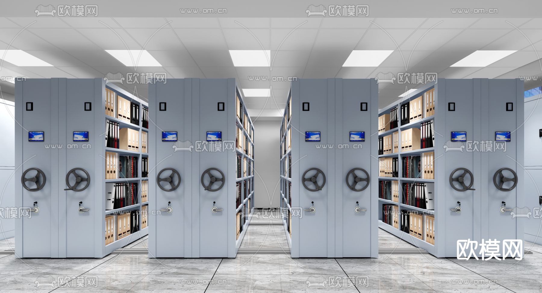 档案室 资料室3d模型下载