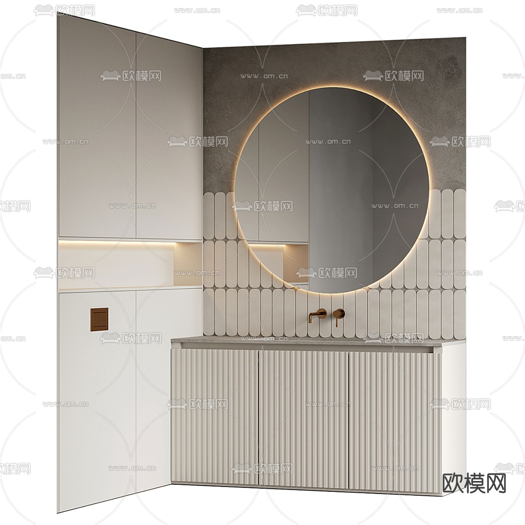 洗手台 浴室柜3d模型