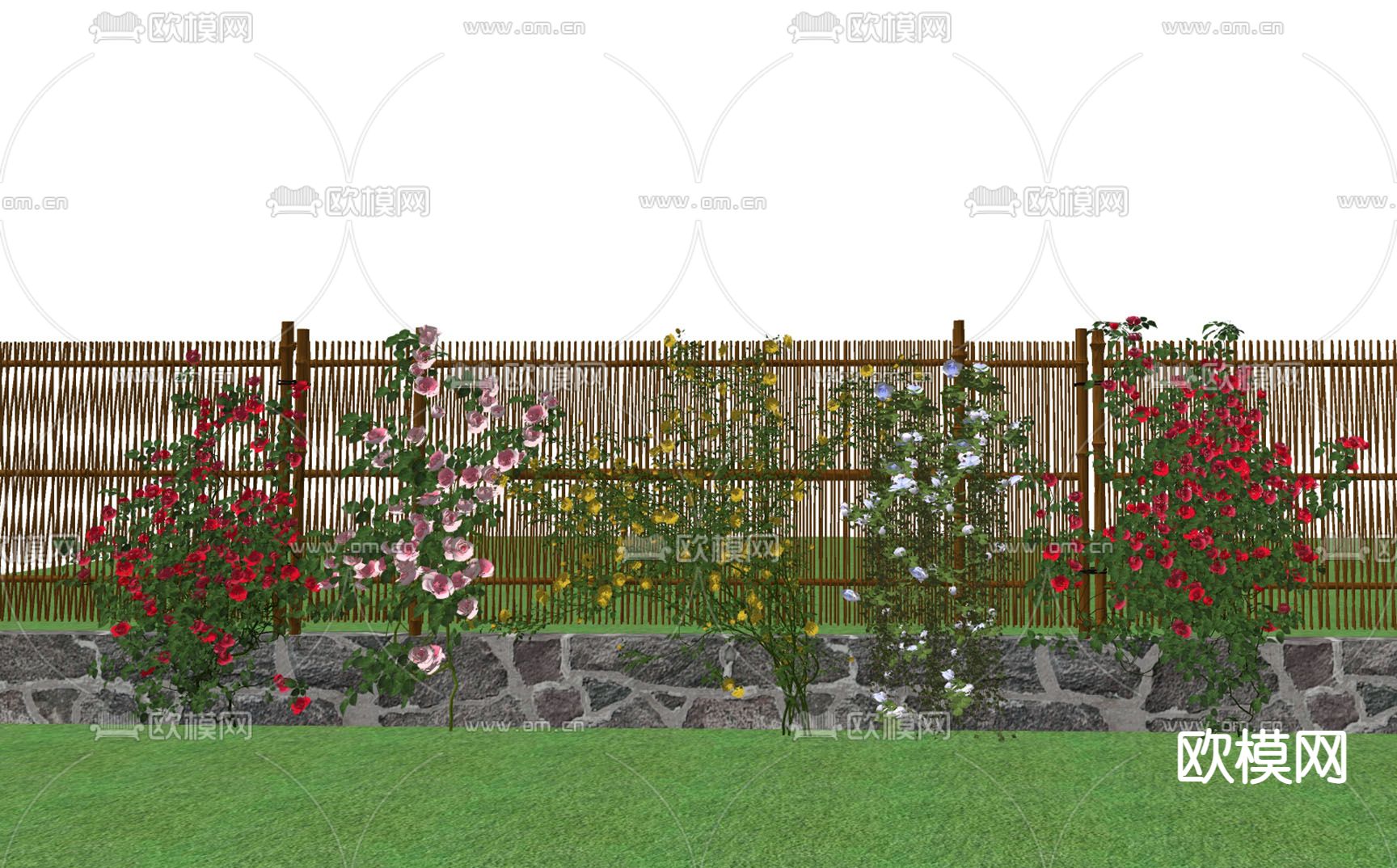花藤 花架su模型下载（渲染图2）