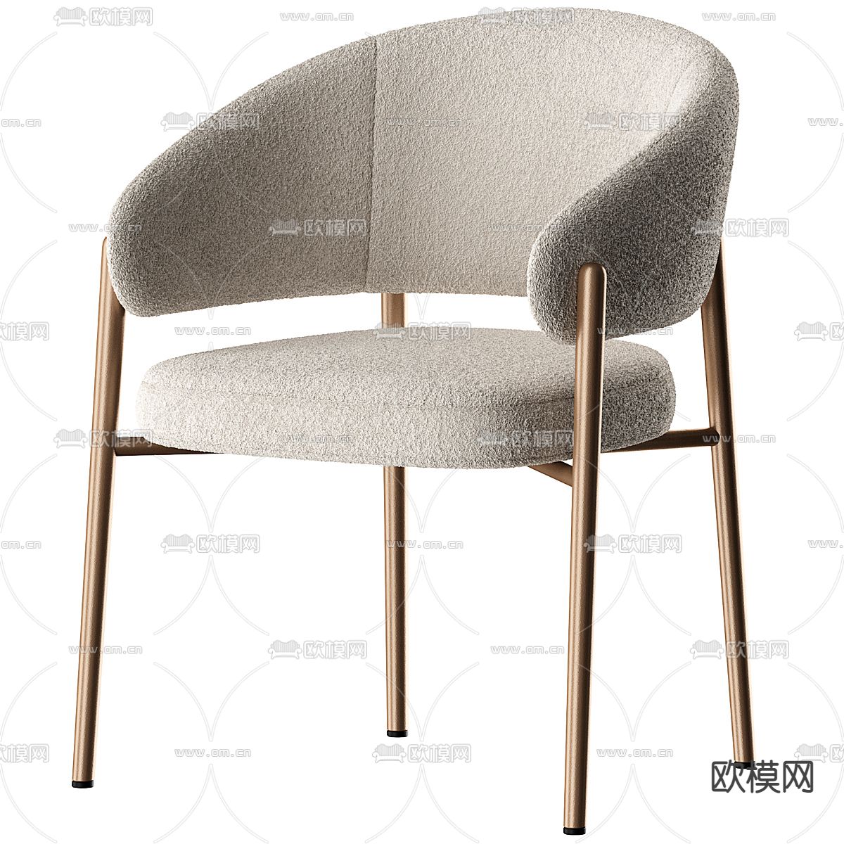 Cassina 椅子 餐椅3d模型下载（渲染图2）