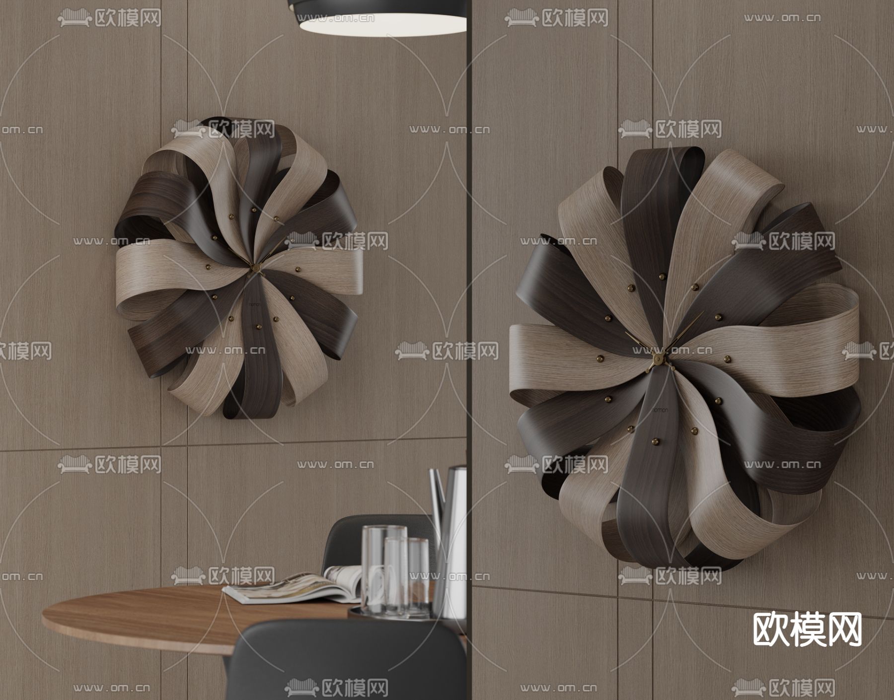 钟表 时钟 挂钟3d模型下载