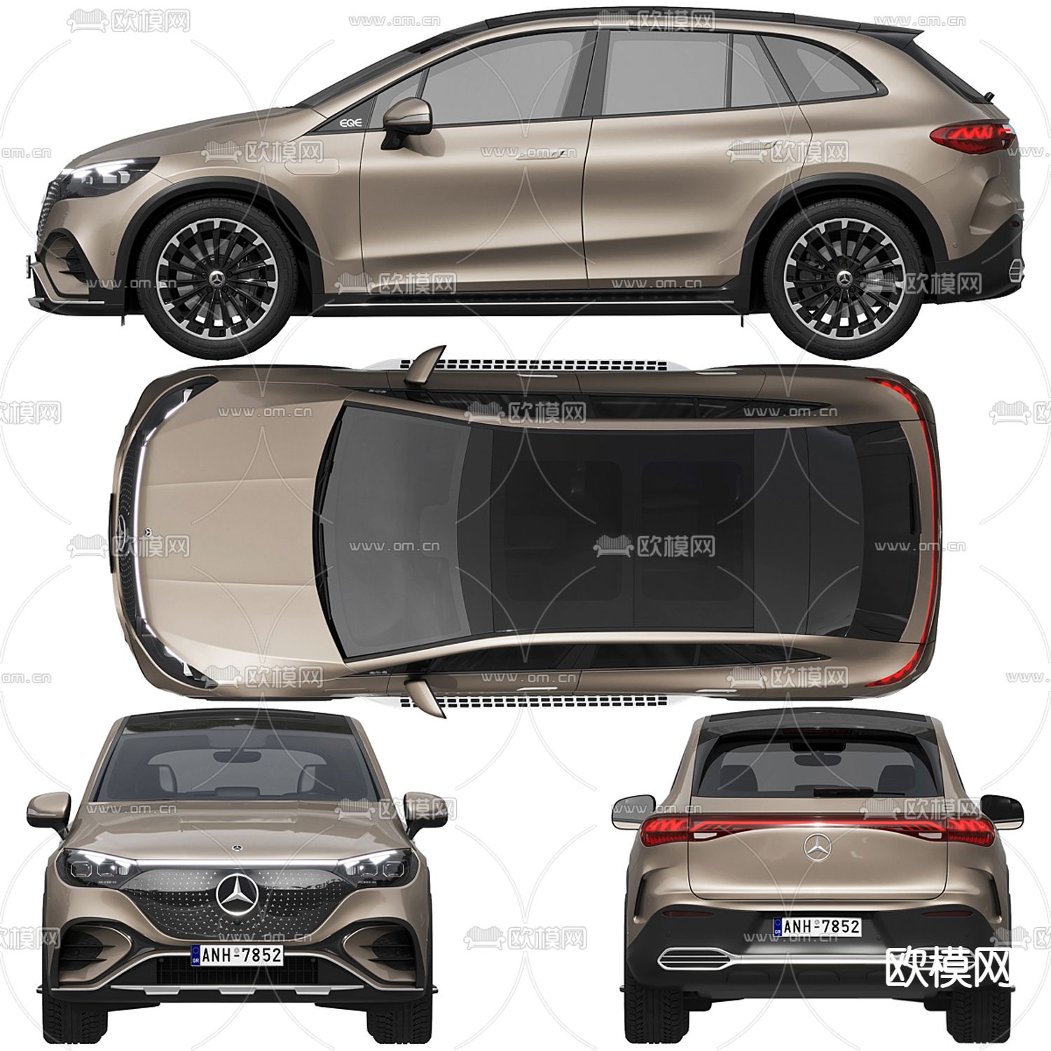 奔驰汽车 越野车3d模型下载（渲染图3）