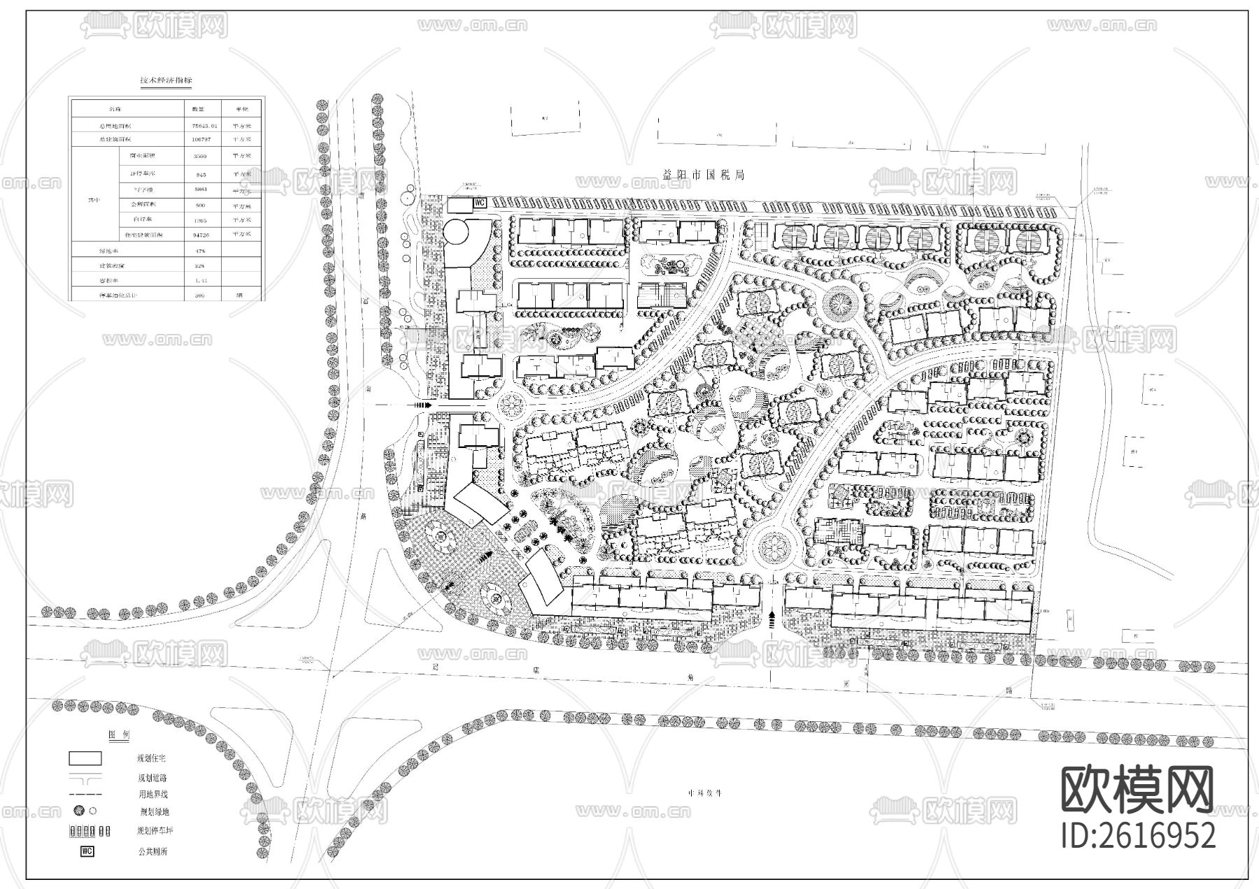 小区规划CAD施工图下载
