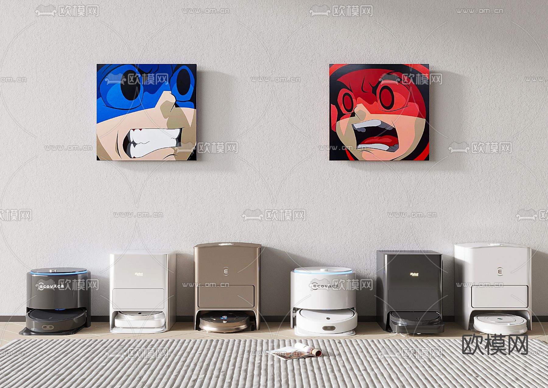 扫地机器人3d模型下载