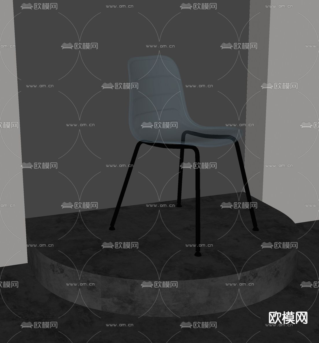 现代餐椅 单椅su模型