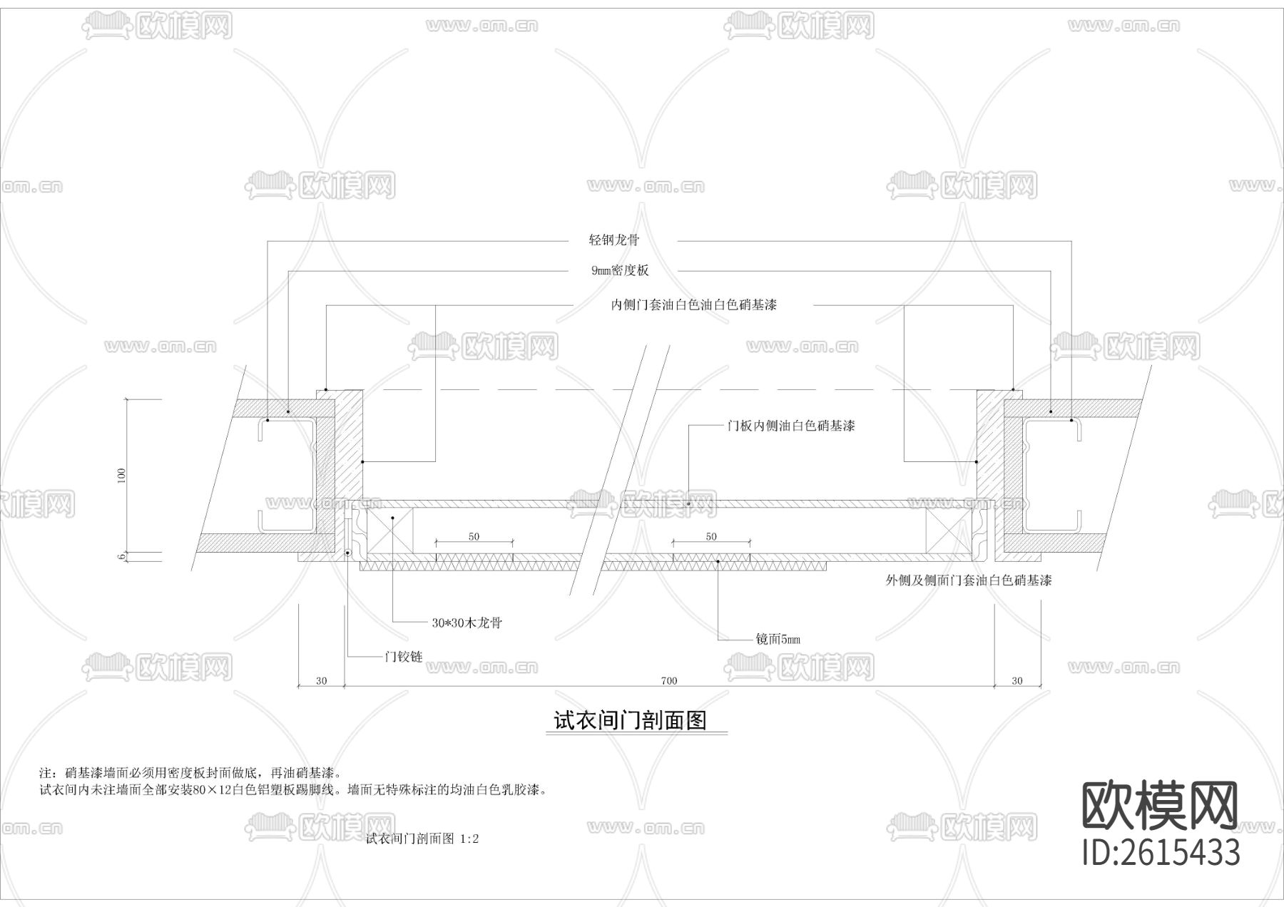 服装专卖店CAD节点大样下载（渲染图7）