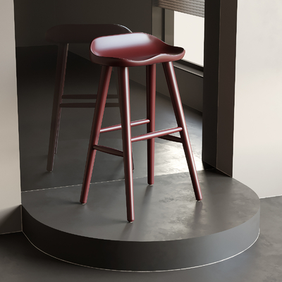 侘寂风吧凳su模型