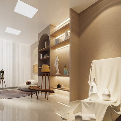  现代画室su模型 