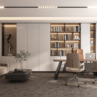  经理办公室su模型 