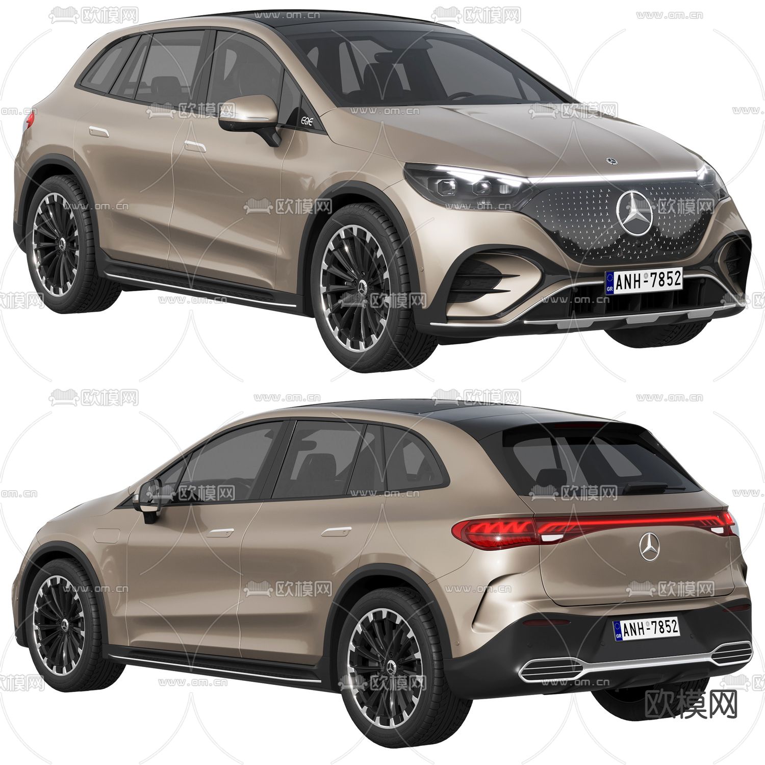 奔驰汽车 越野车3d模型下载（渲染图1）