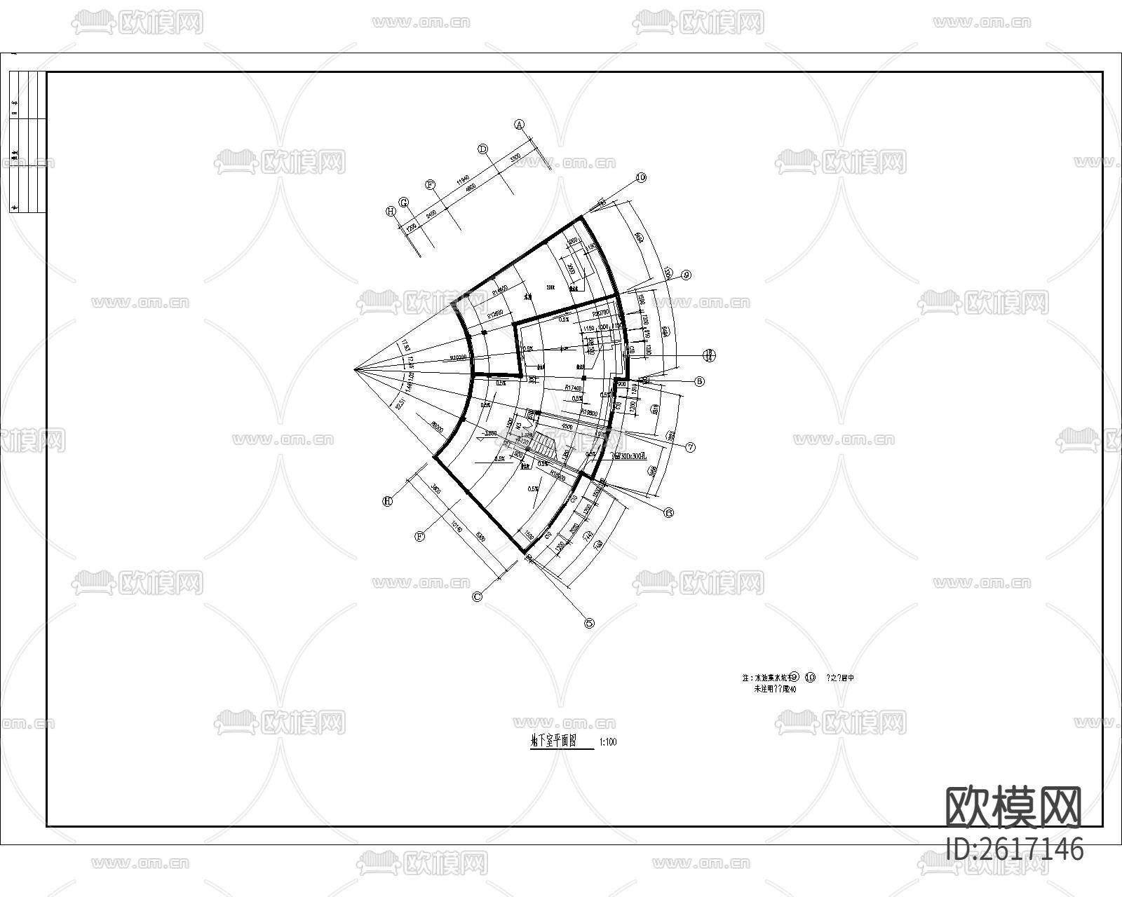 住宅小区会所CAD施工图下载（渲染图5）