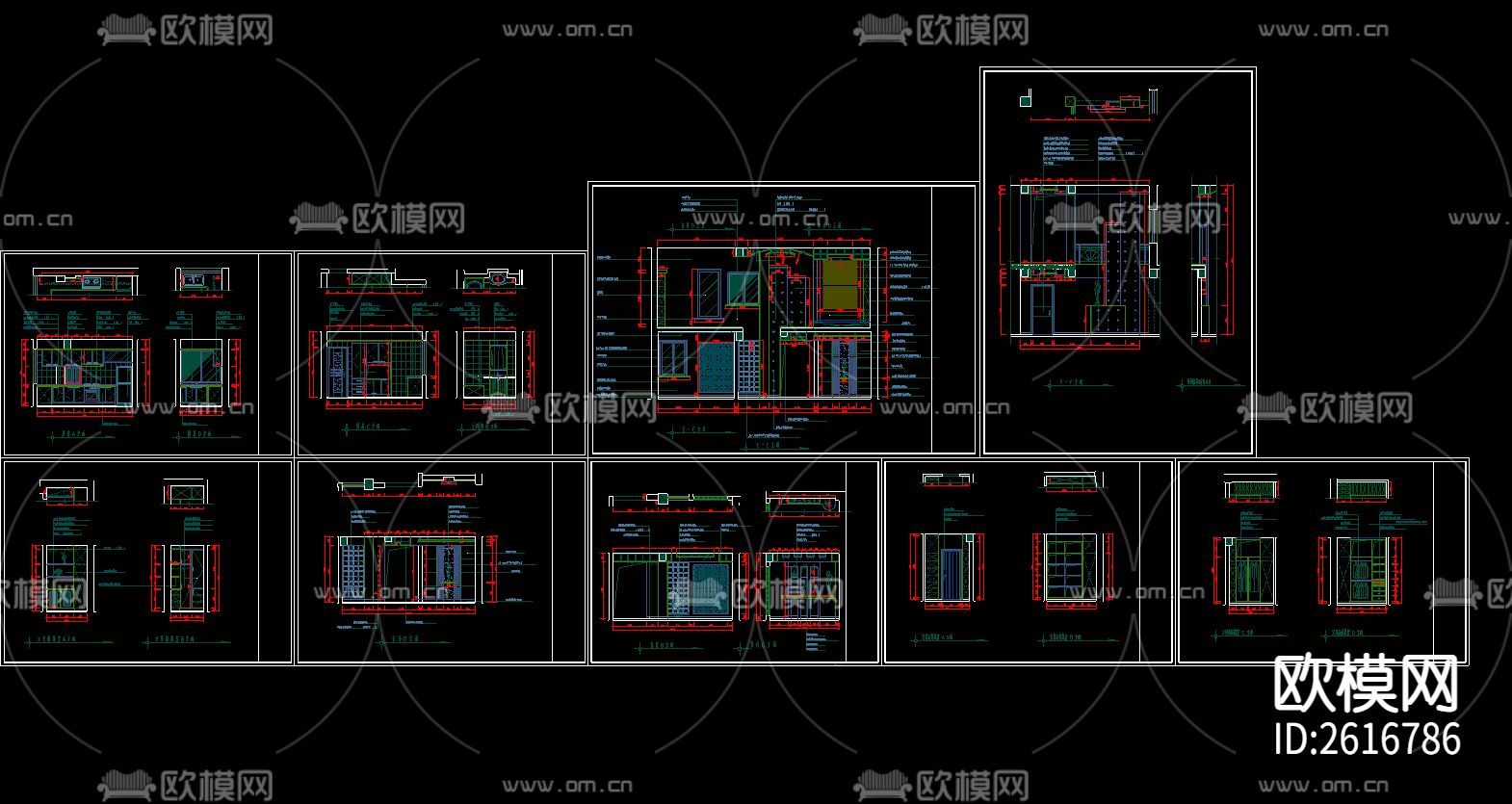 商品房CAD施工图下载（渲染图2）