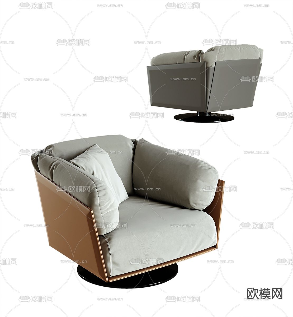 现代沙发 单人沙发3d模型下载