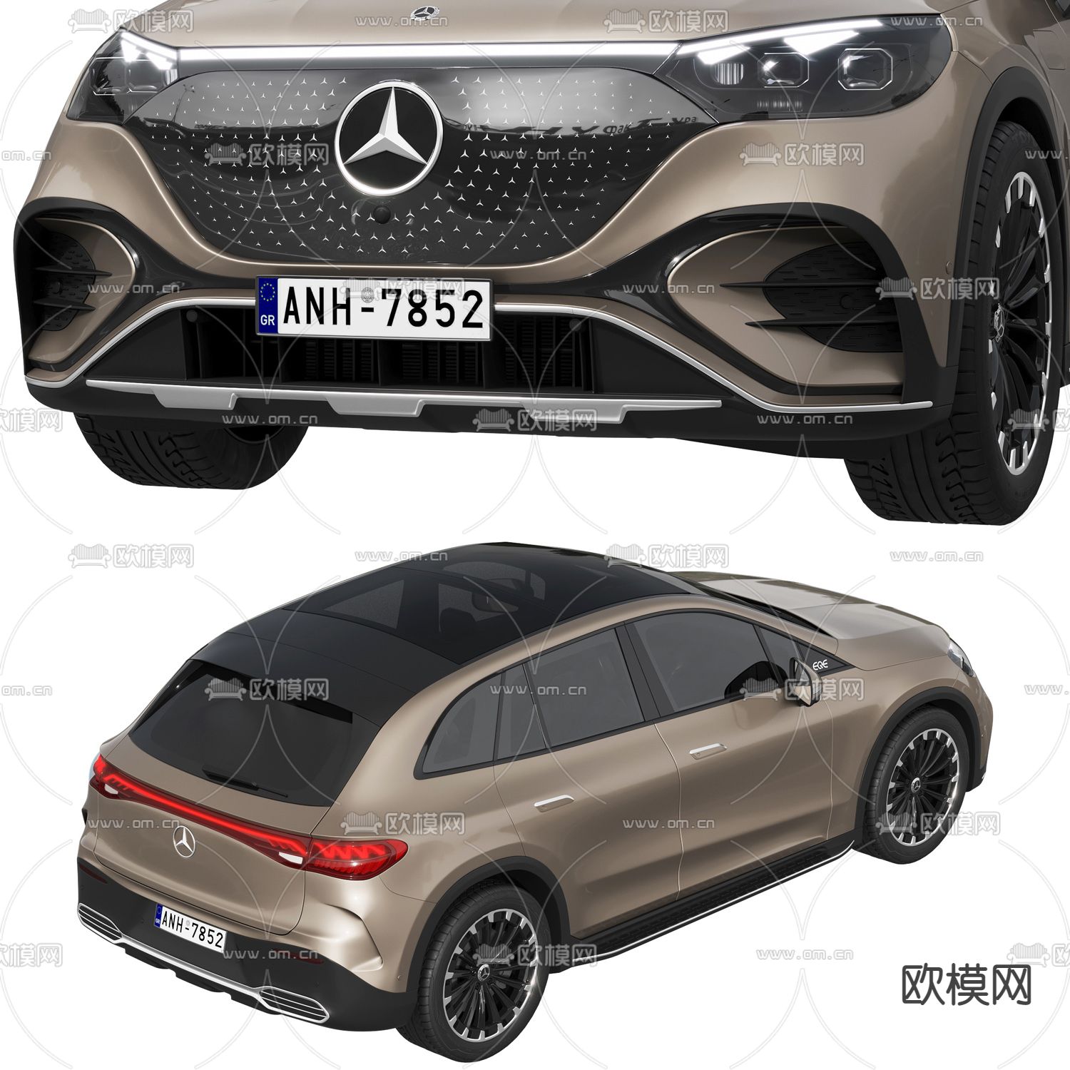 奔驰汽车 越野车3d模型下载（渲染图4）