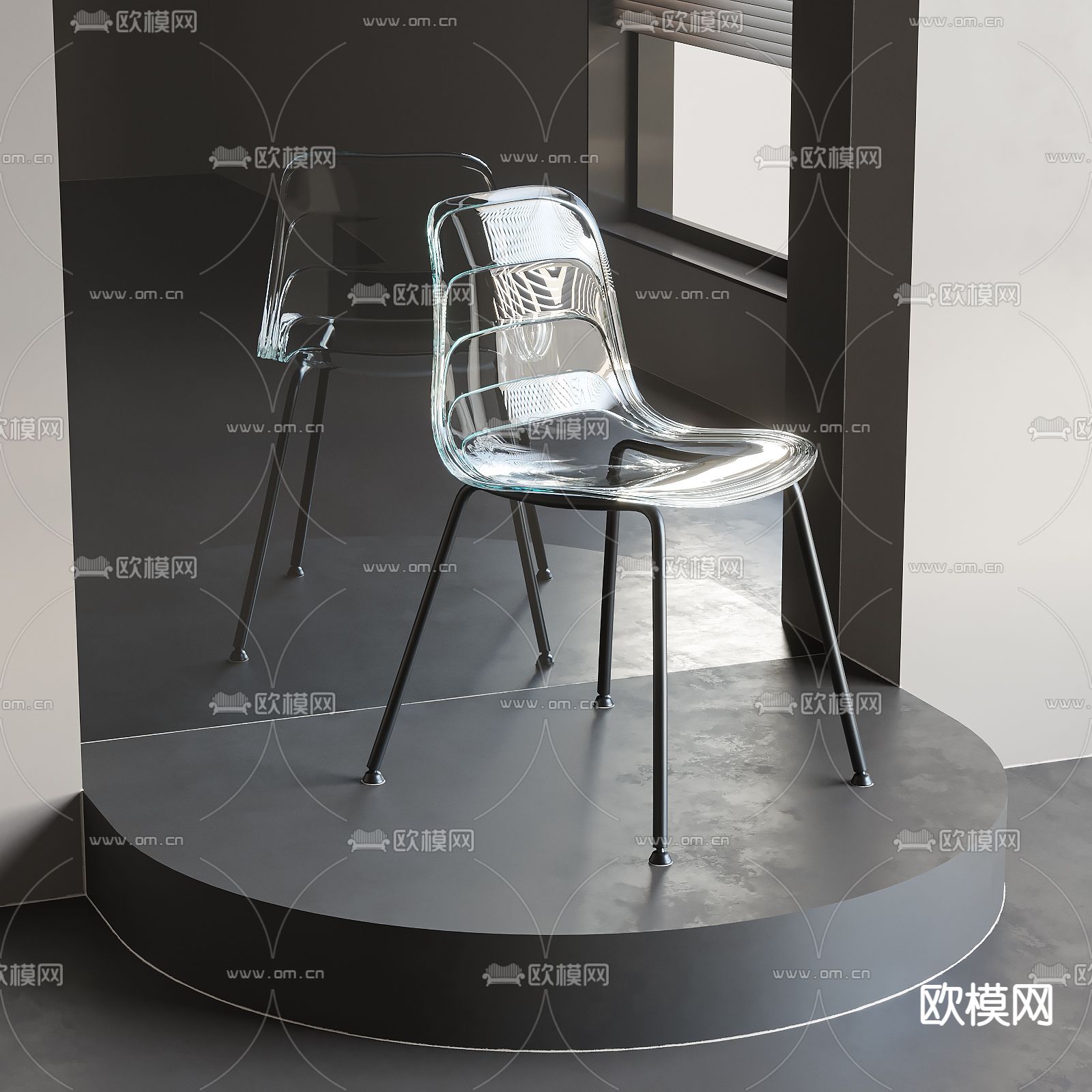 现代餐椅 单椅su模型