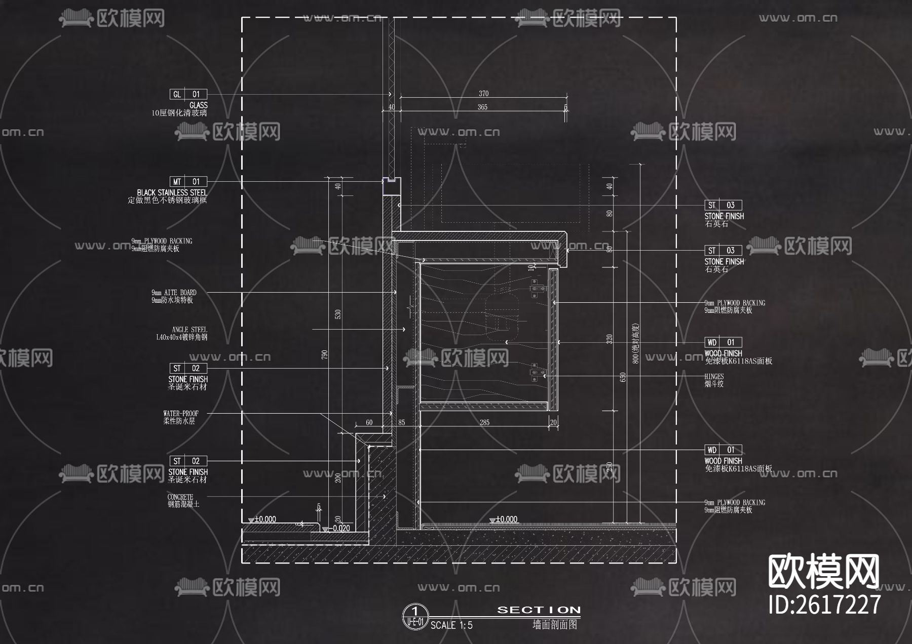 80个卫生间节点大样CAD施工图下载（渲染图7）