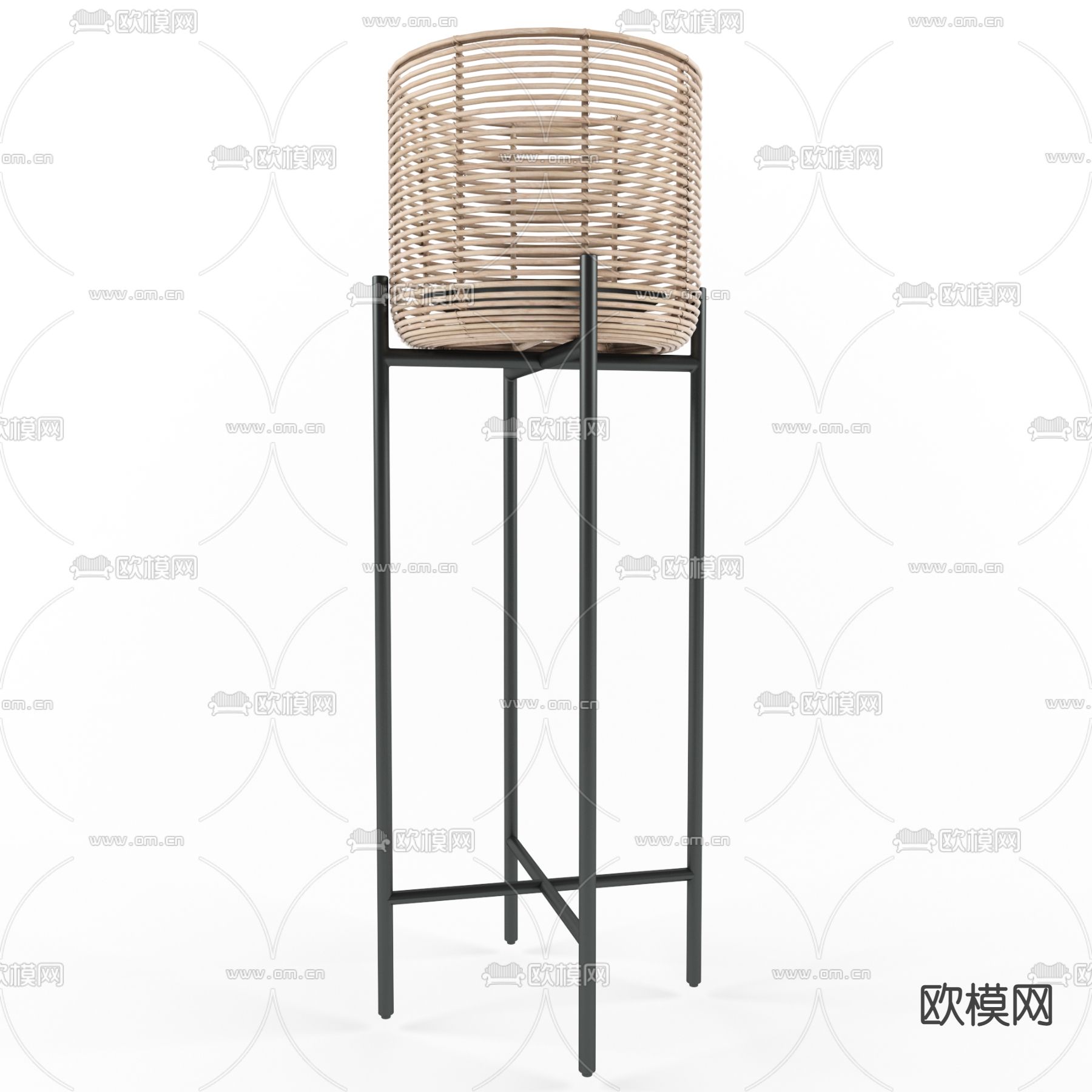 侘寂落地灯3d模型下载