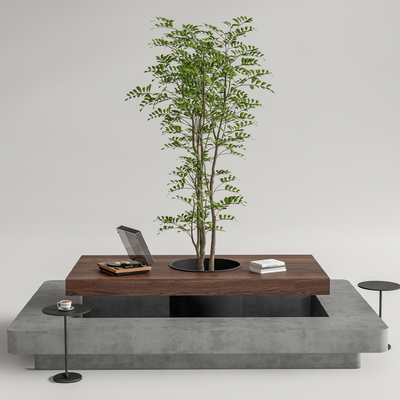 现代卡座沙发su模型