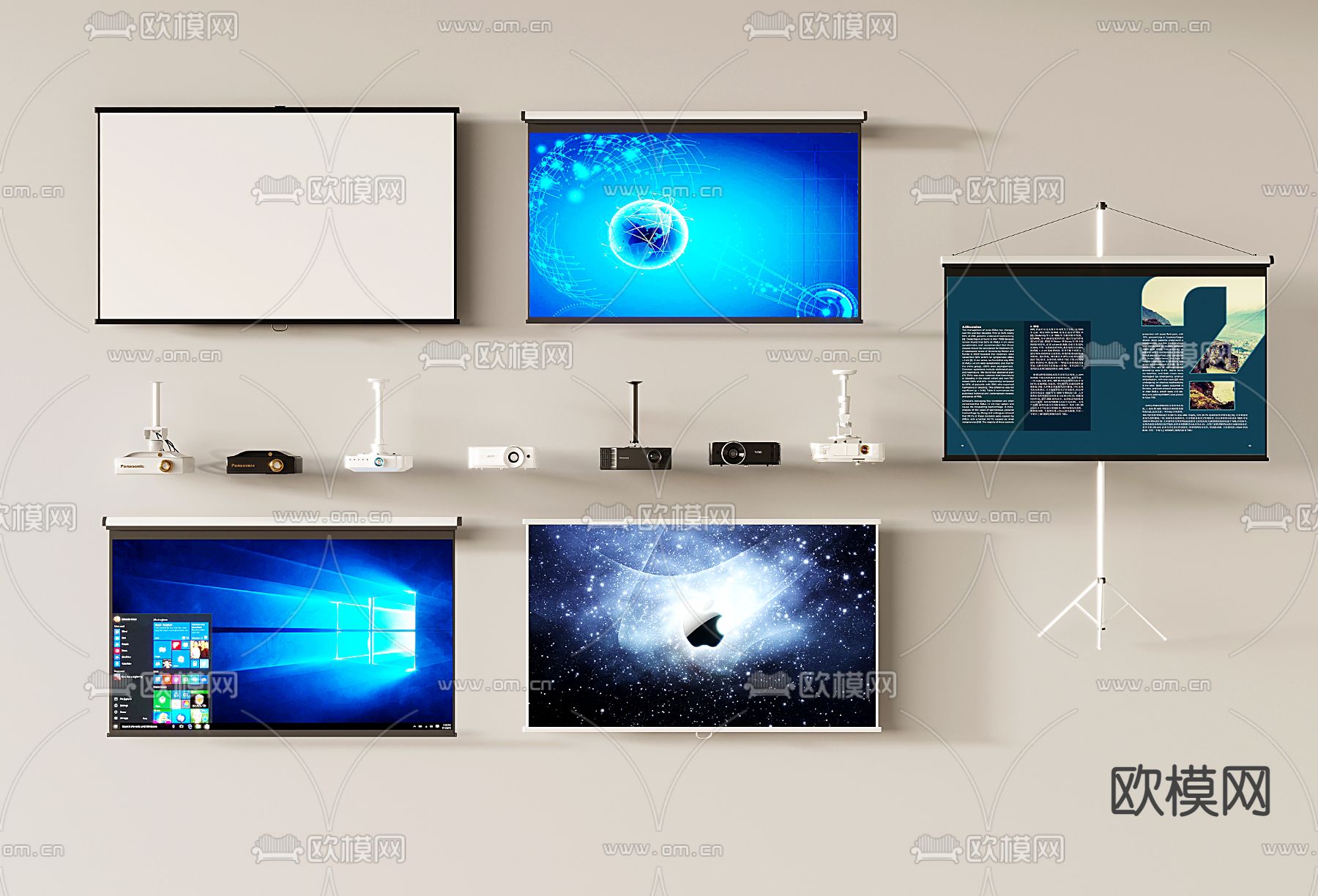 投影仪 投影机3d模型下载