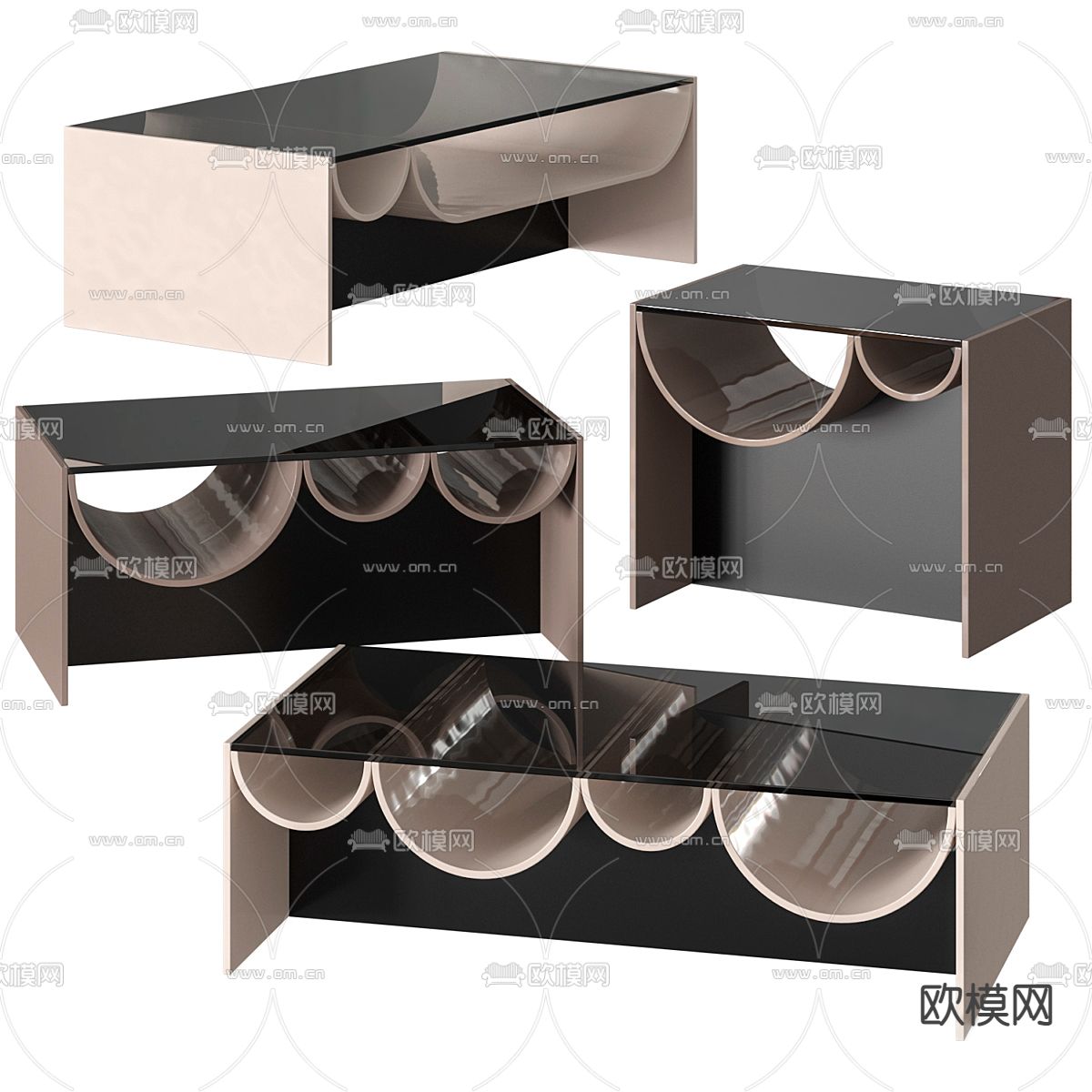 Minotti Waves 茶几3d模型下载_ID14066771_3dmax免费模型-欧模网