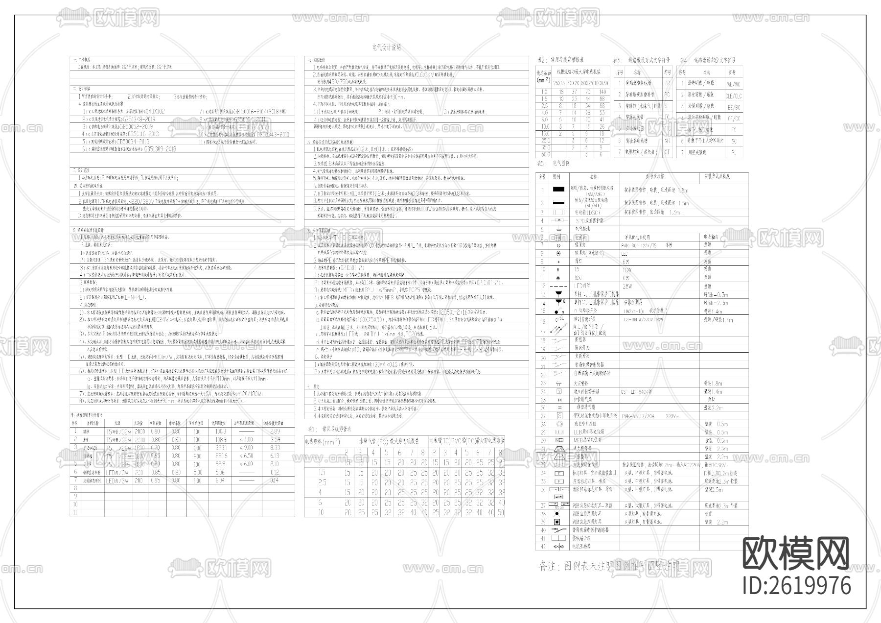 饭堂给电气设计cad施工图下载（渲染图5）