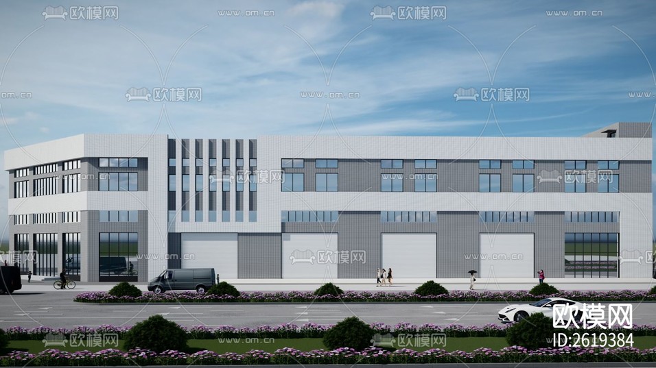 廠房CAD施工圖下載(渲染圖8)