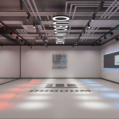  现代舞蹈教室 街舞教室su模型 