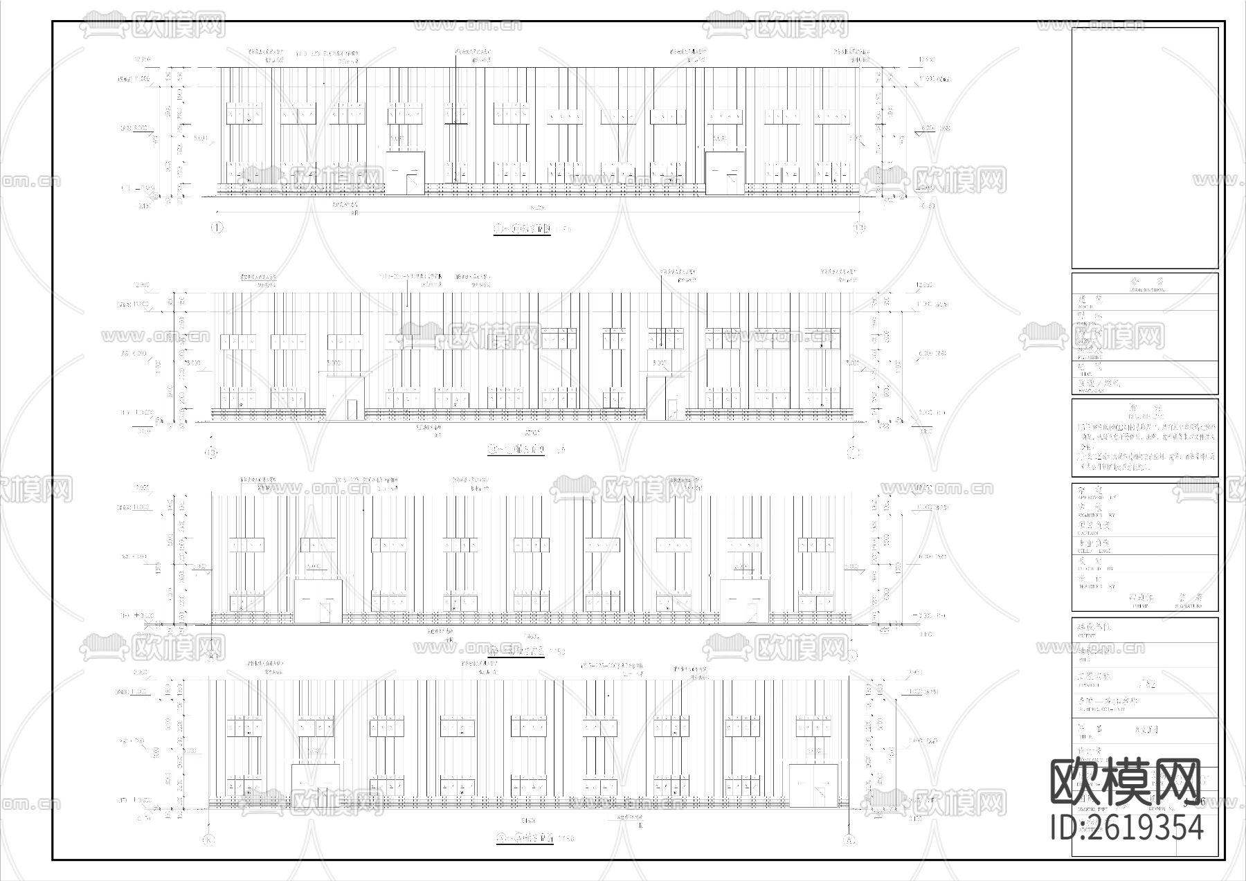 钢结构厂房CAD施工图下载（渲染图9）