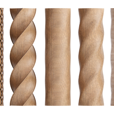  现代装饰柱 柱子 包柱子su模型 