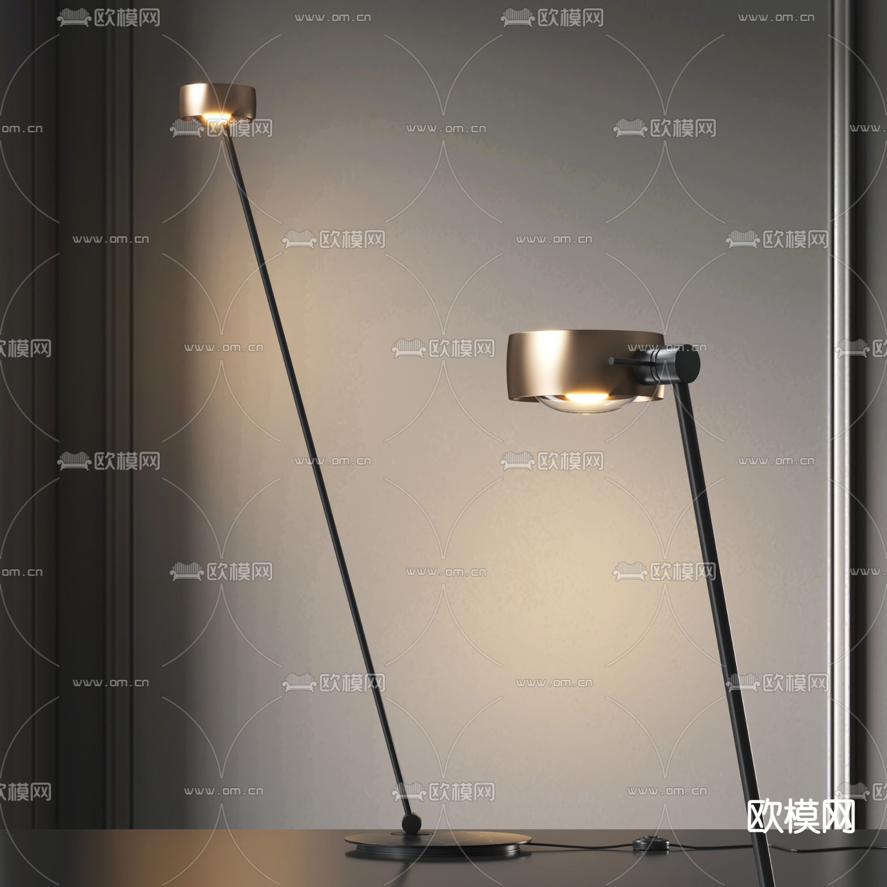 落地灯3d模型下载