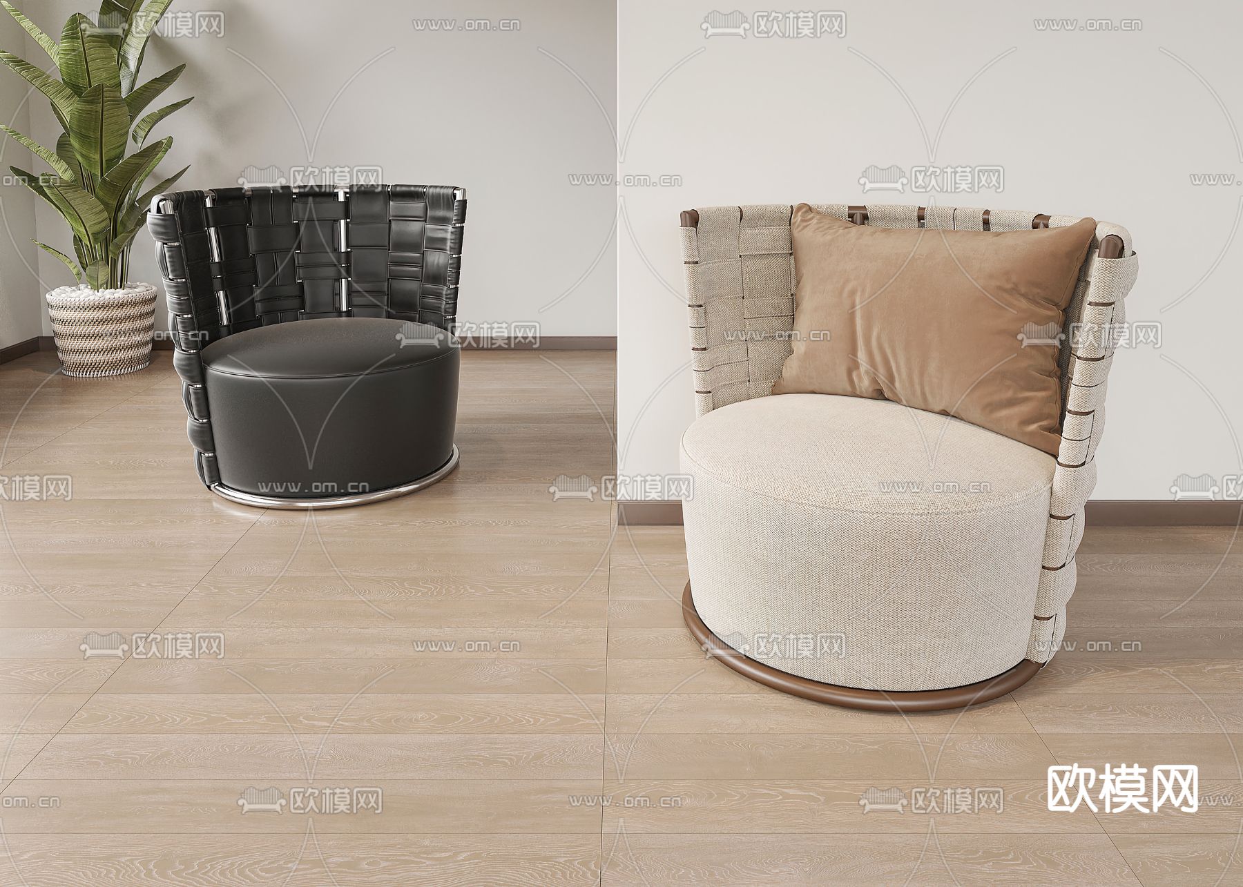 休闲沙发 单人沙发3d模型下载