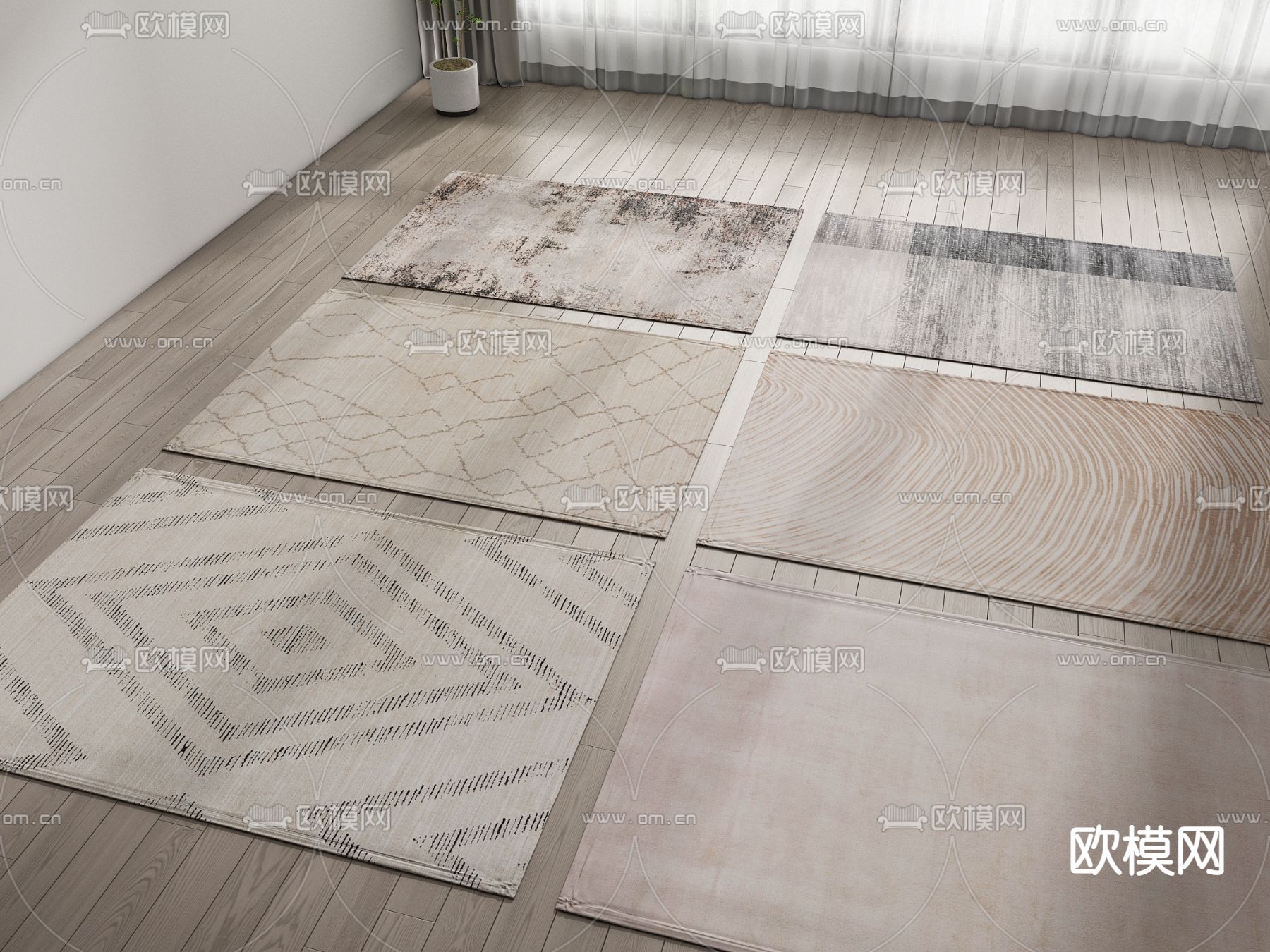 花纹地毯3d模型下载_ID14068277_3dmax免费模型-欧模网
