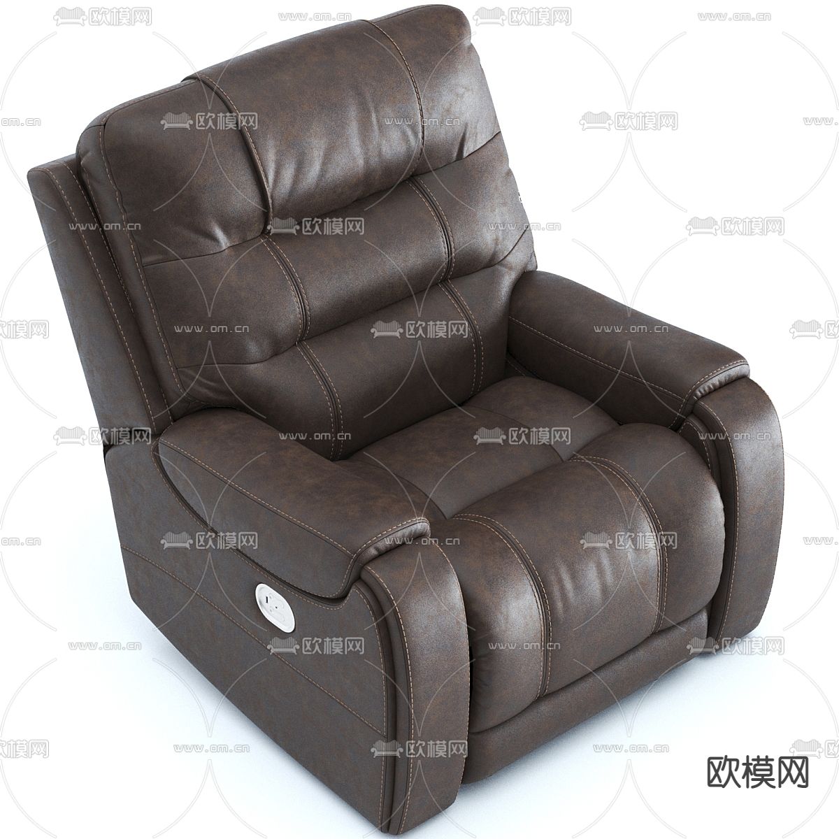 现代沙发 单人沙发3d模型下载（渲染图4）