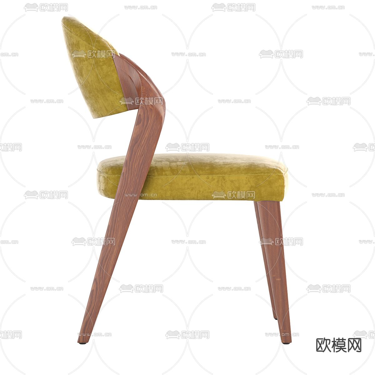 北欧椅子 餐椅3d模型下载（渲染图2）