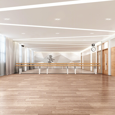  现代舞蹈教室su模型 