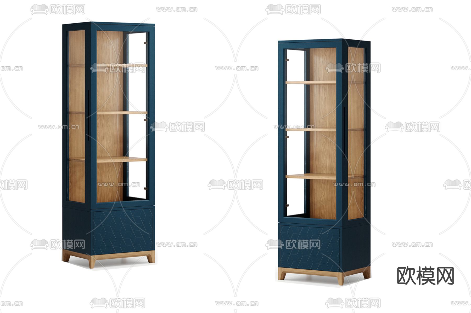 北欧风边柜 装饰柜3d模型下载