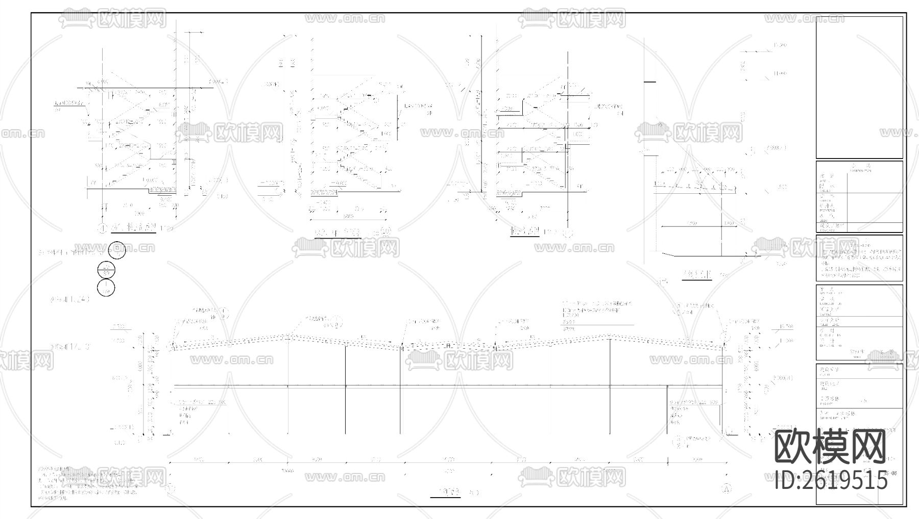 钢结构厂房CAD施工图下载（渲染图9）