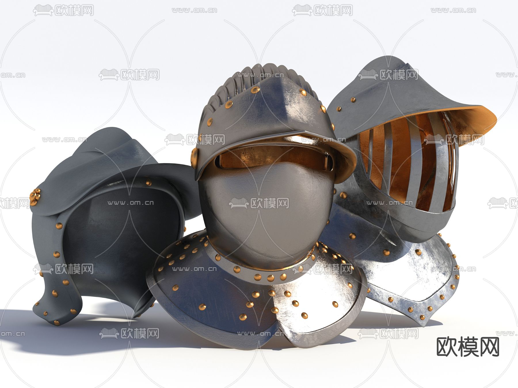 装饰摆件 头盔 盔甲3d模型下载