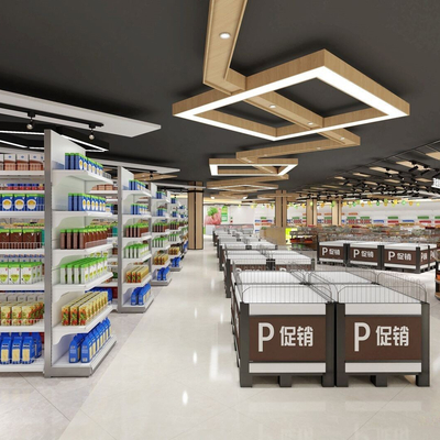  现代生鲜超市su模型 