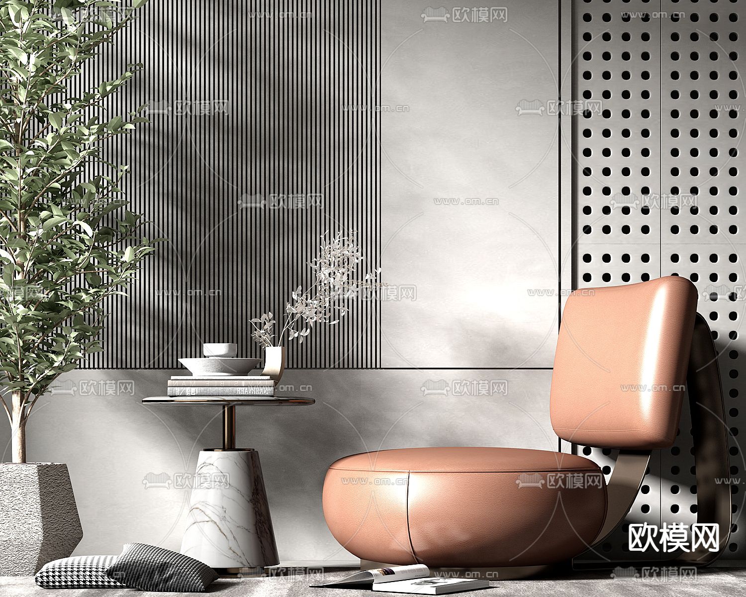 休闲沙发3d模型下载