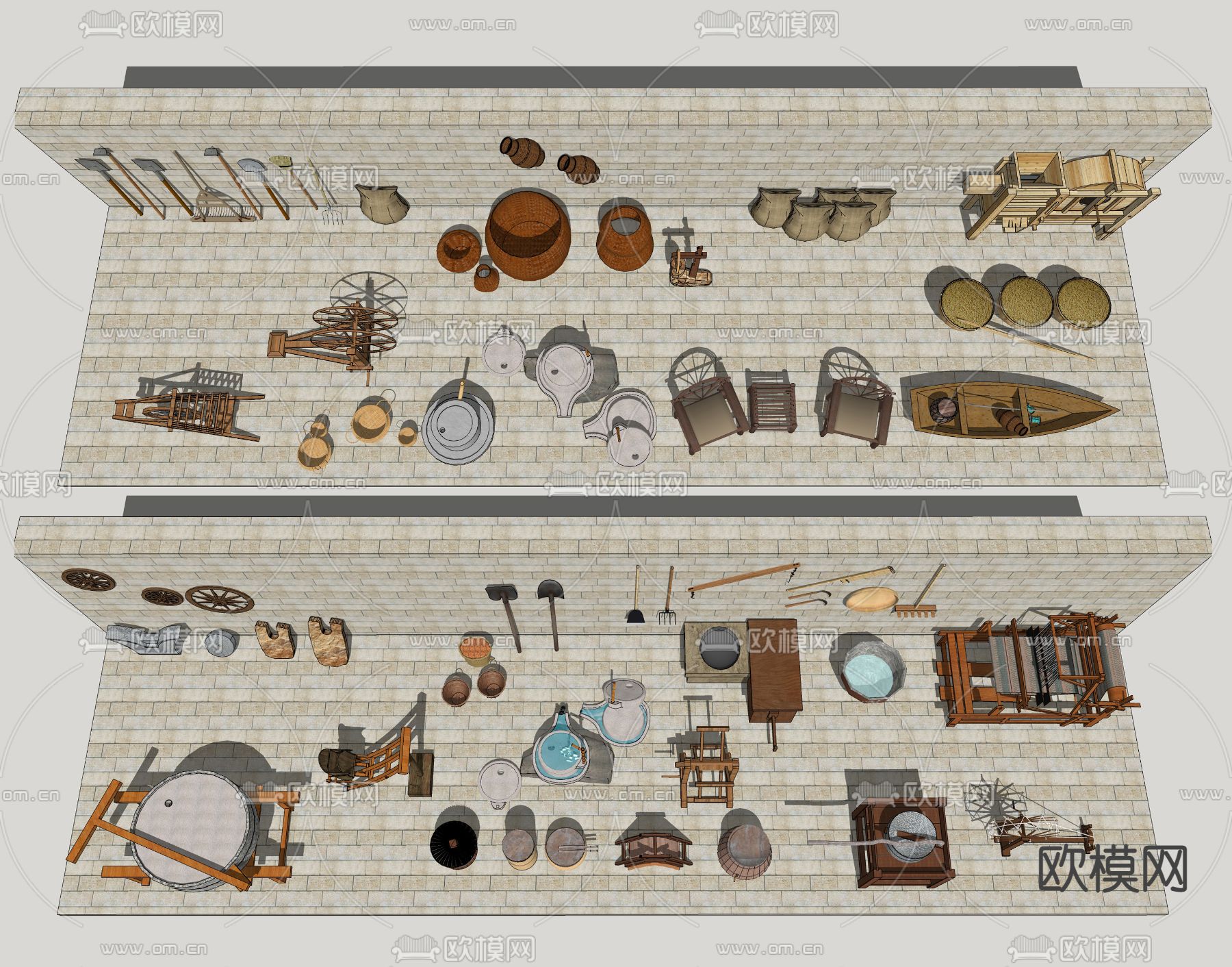 农用具 工具su模型下载