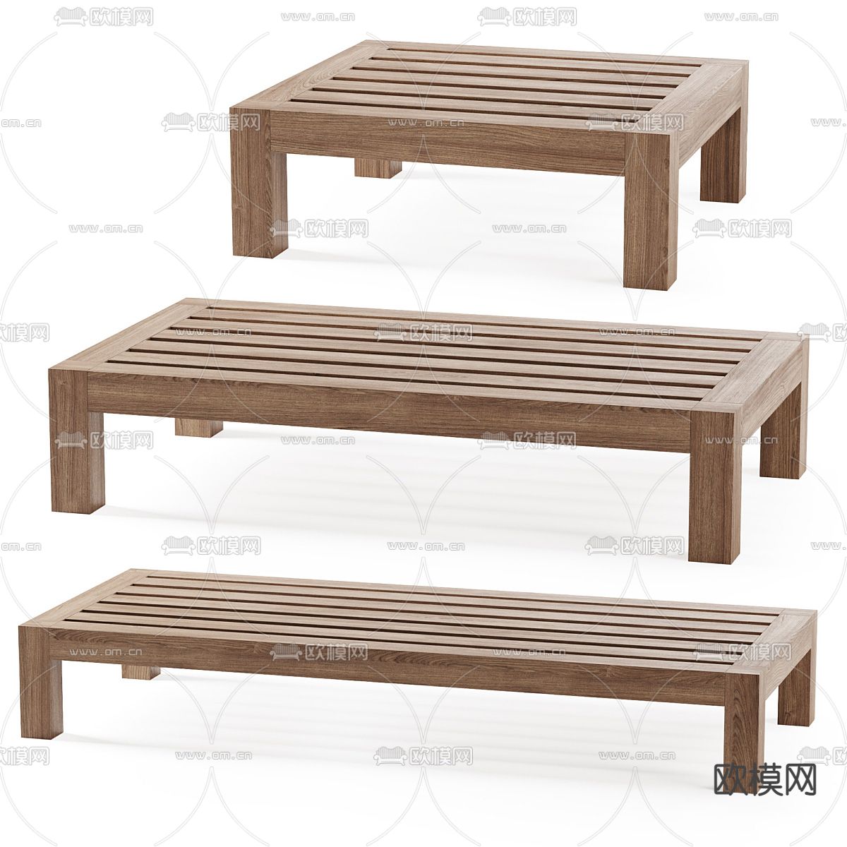 现代茶几su模型下载（渲染图1）