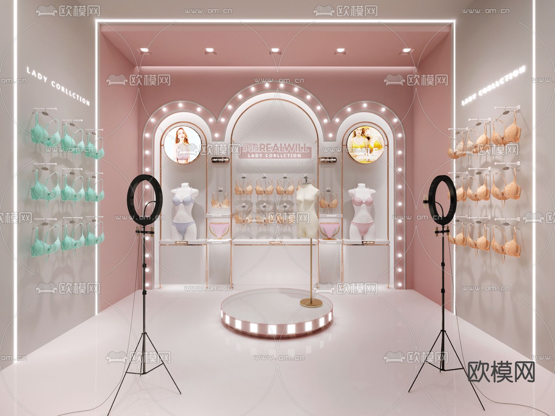内衣直播间3d模型下载