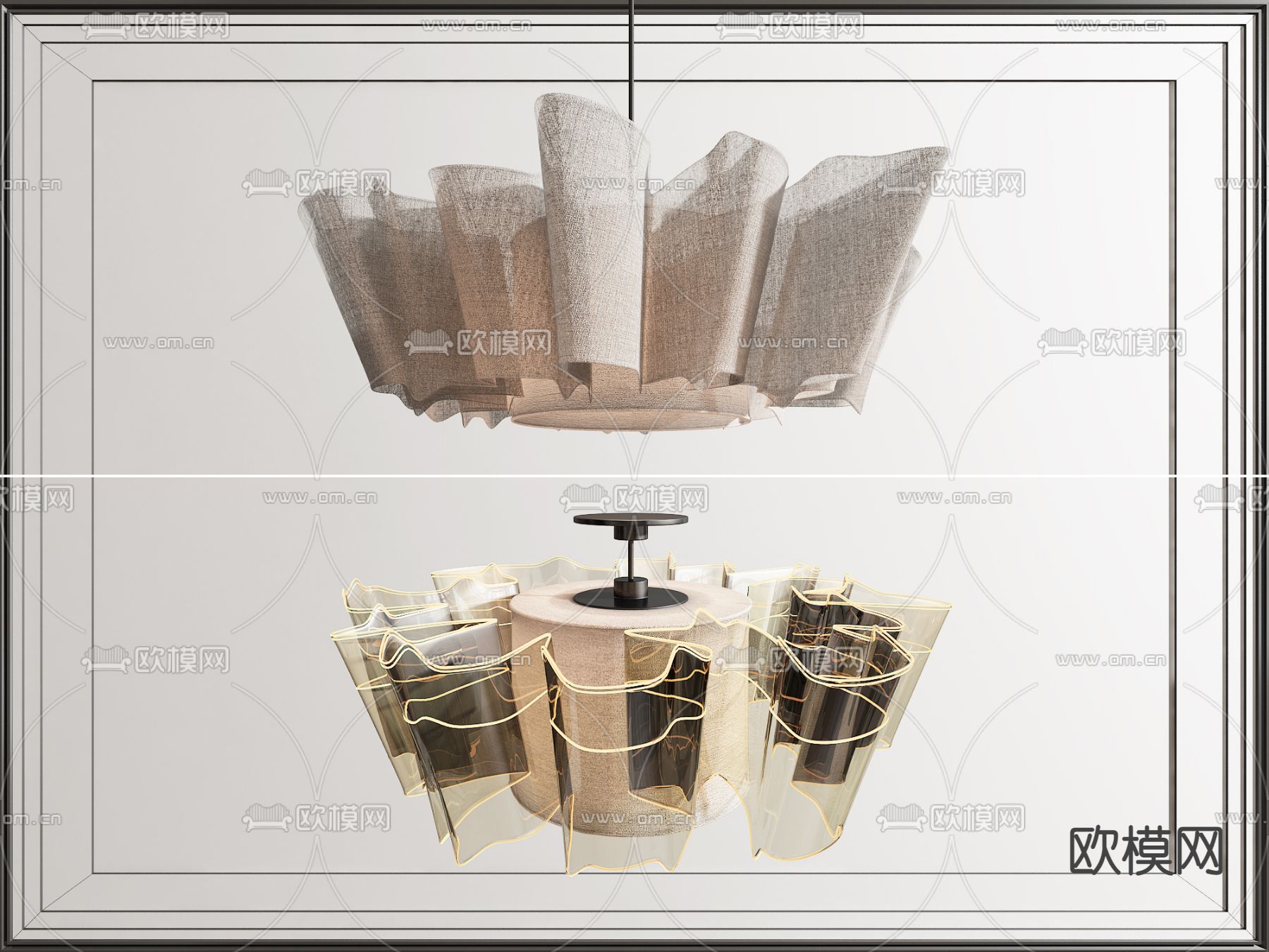 异形吊灯 大厅吊灯3d模型下载_ID14070082_3dmax免费模型-欧模网