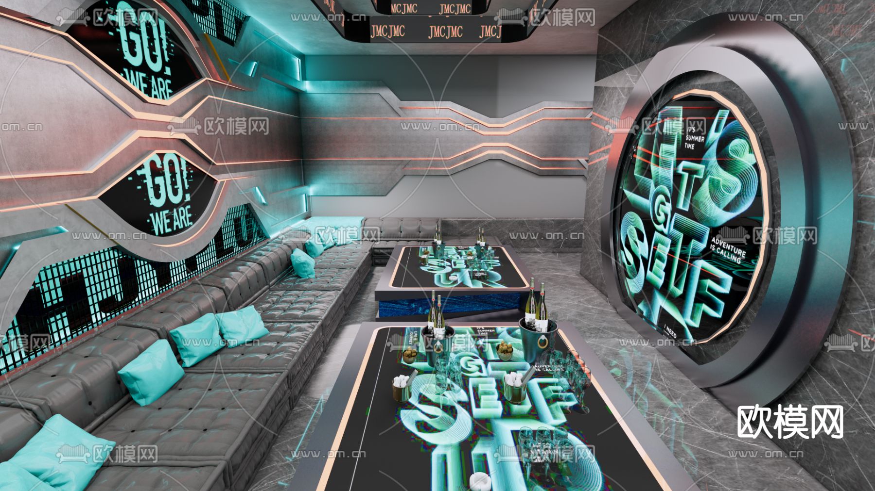 ktv 包房 包间 包厢su模型下载（渲染图1）