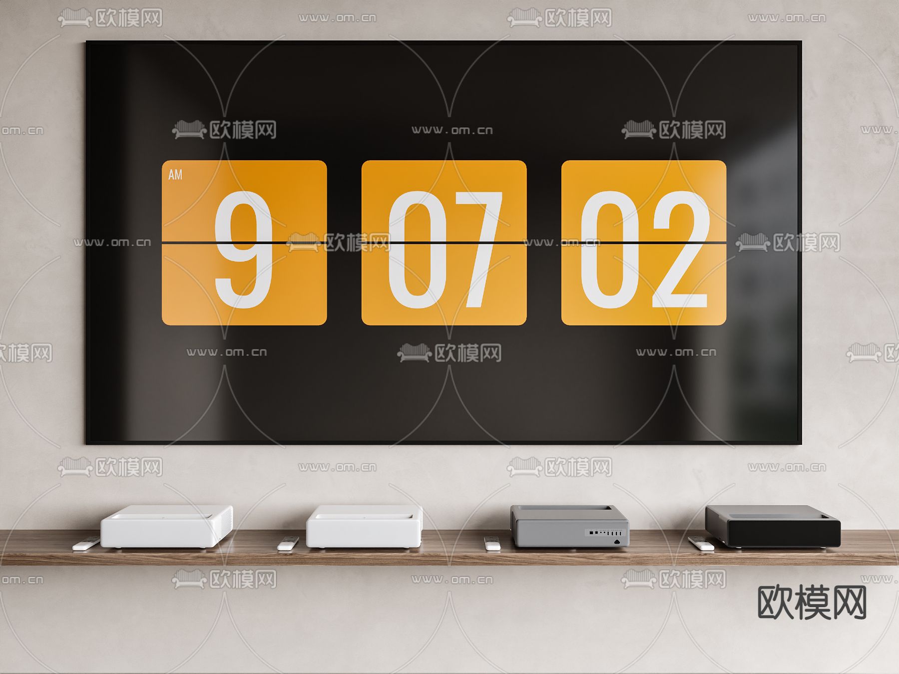 电视机 激光电视3d模型下载