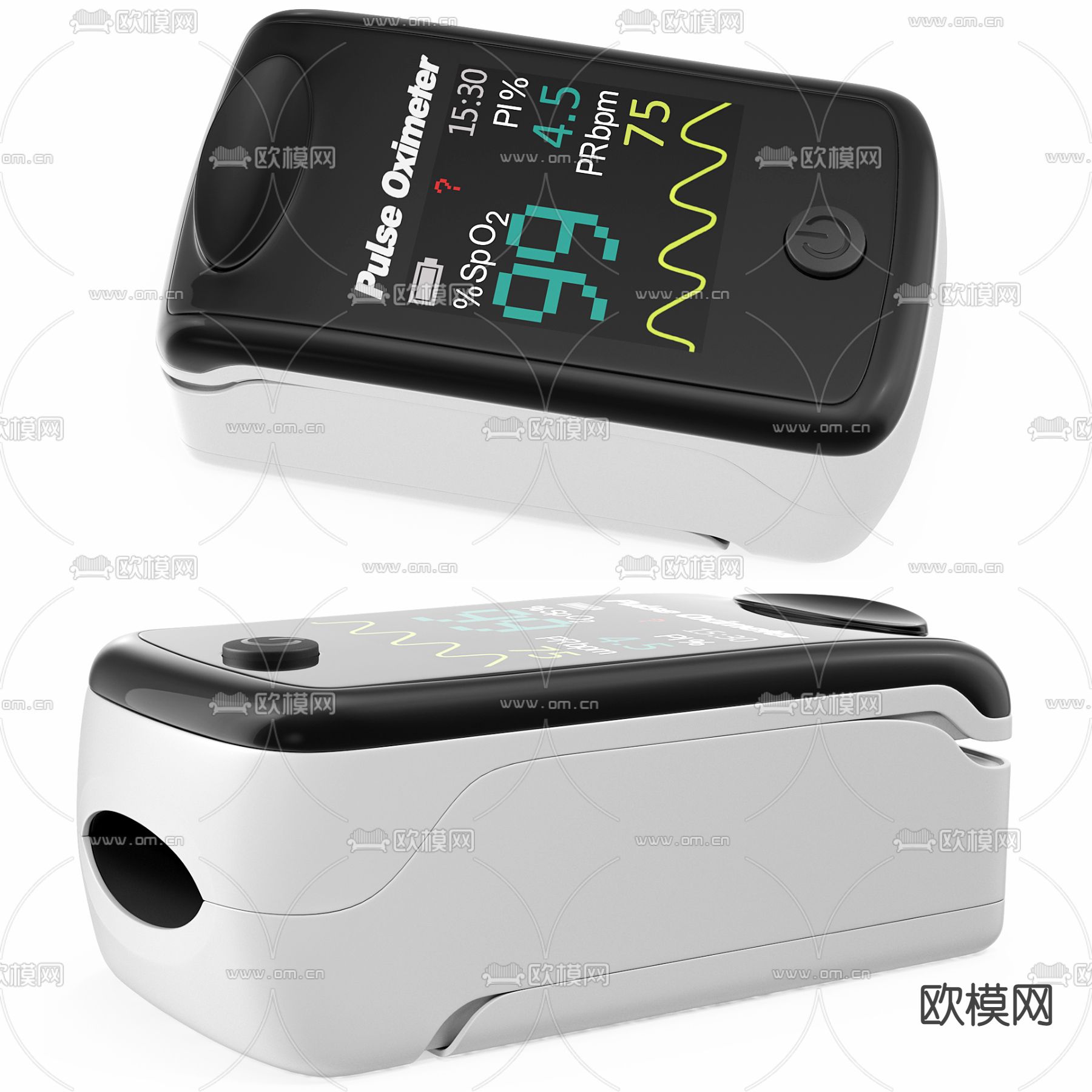 医疗设备 血氧仪 监测仪3d模型