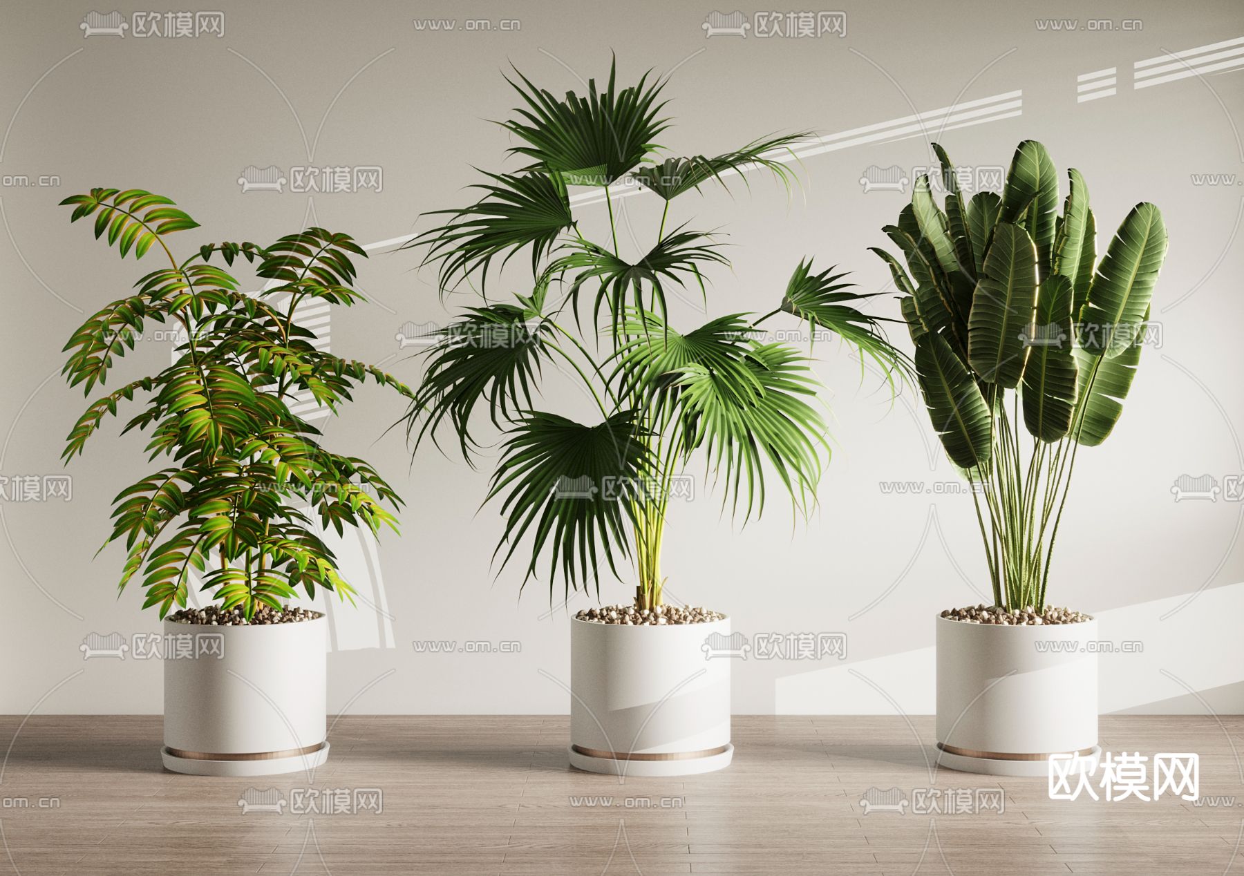 盆栽 盆景3d模型下载_ID14070553_3dmax免费模型-欧模网