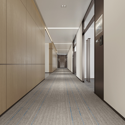  办公室走廊 过道su模型 