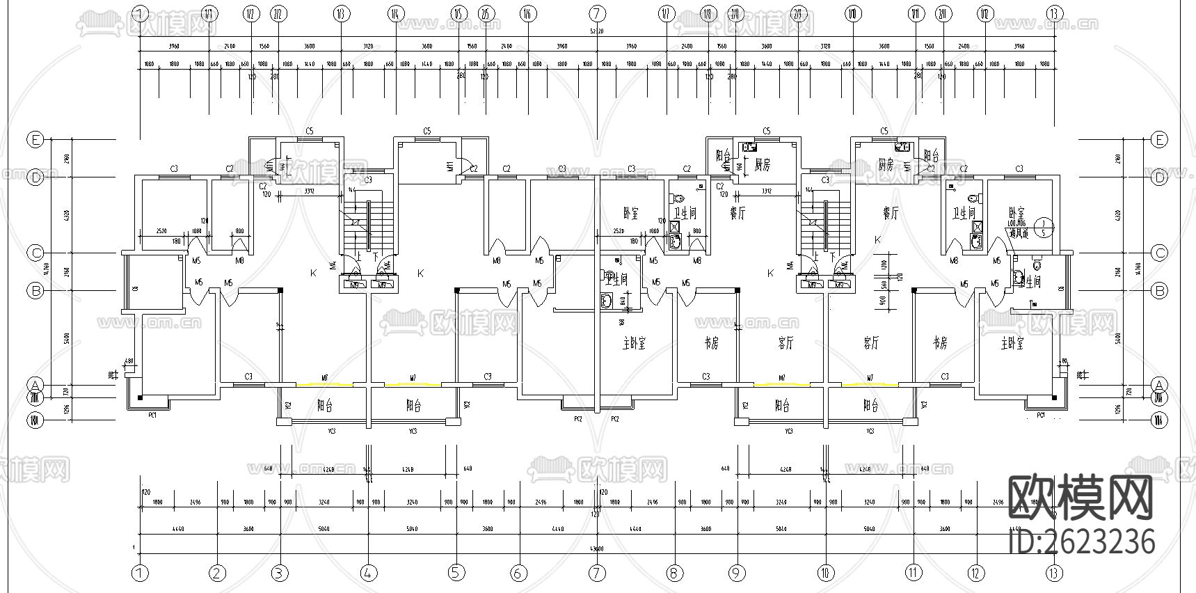 世纪花园CAD施工图下载（渲染图2）